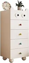 GUAWJRZDP Cute Chest of Drawers, Storage Cabinet, White Drawer Chest, Drawers Organizer Storage, Drawers Storage with Colorful Handles, for Living Room, Kids Room(5 Drawers Chest)