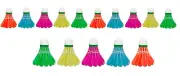 Combo Multi-Color Feather Badminton Shuttlecock Pack of 15 (10 + 5) KU