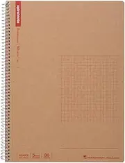 Maruman B5 spiral notebook grid ruled 80 sheets N246ES 5 volume set