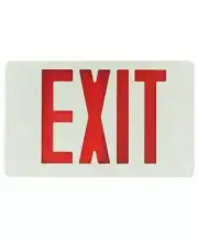 Exitronix VEX-U-BP-WB-WH-G2 LED Exit Sign 6 Inch Red Letter, 6-Pack