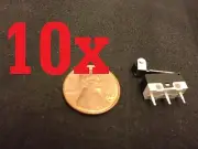 10 Pieces Micro Limit Switch Lever KW10-Z4P n/c n/o arm ac dc roller B12