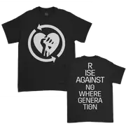 Rise AgainstHeart Fist Flame Glow In the Dark T-Shirt