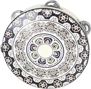 BESTonZON Hand Tambourine for Boys and Girls Boys and Girls Musical Instruments Tambourine Drum Bell Educational Hand Drum Toy Percussion Musical Instrument