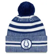 New Era Team NFL Indianapolis Colts 2019 On Field Knit Pom Hat - OSFA