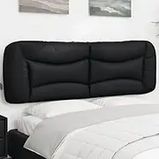 Headboard Cushion, Bed Headboard Pillow Black 152 cm Queen Faux Leather