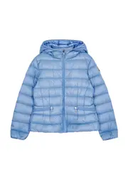 Moncler Kids Liset Quilted Shell Jacket , Jacket, Blue Light 12 years