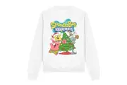 SpongeBob SquarePants Unisex Adult Christmas Tree Sweatshirt (White) - UTTV12634