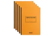 5x Rhodia A5 Composition Book Office Stationery Notebook Ruled w Margin Orange