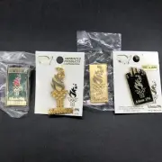 1996 4 Atlanta Olympic Pins Gold Torch's Black Torch Green Torch New