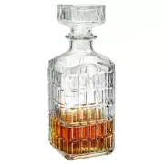 Windowpane Whiskey Decanter 1L 35Oz Glass Bottle Spirits Vessel by Circleware