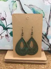 2” Bronze-tone Earring Set Boho Retro Dangle Drop Hook New Free Ship 3492