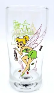 Disney Parks Epcot UK World Showcase Tinker Bell 4.5" Drinking Glass New