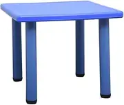 60x60cm Kid's Adjustable Square Table Desk Blue