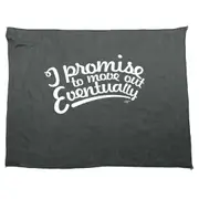 Promise To Move Out Eventually - Funny Novelty Soft Sport Microfiber Towel