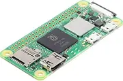 Raspberry Pi Zero 2 W ARM 64-bit Cortex-A53 CPU, 512MB SDRAM, 2.4GHz 802.11 b/g/n Wireless LAN, Bluetooth, BLE, Composite Video and Reset pins via Solder Test Points [SC1146]