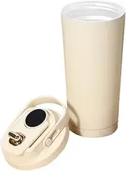 Coffee Bottle, 18oz Coffee Flask with Handle, Spill-Proof Ceramic Liner, Portable Direct-Drinking Tumbler, Travel Mug for Gym, Camping, Cycling, Hiking, 6.69x2.56 inches