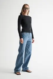 Nola Long Sleeve Top Black Size 14 | Elka Collective