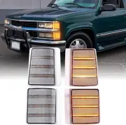 For 94-98 Chevy C/K 1500 2500 3500 Sequential LED Corner Side Marker Lights Lamp (for: Chevrolet)
