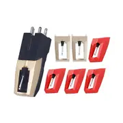 6Pcs Record Player Needle,Record Player with Diamond Stylus Replacement for Recording Player Turnta As Shown