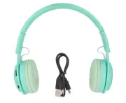 Y08 Kids Headphone Macaron Stereo Foldable Bluetooth Over Ear Headphones Pink