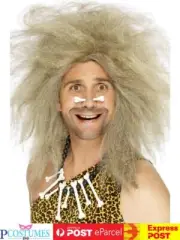 Blonde Unisex Caveman Stone Age Tarzan Jungle Prehistoric Costume Wig Hair