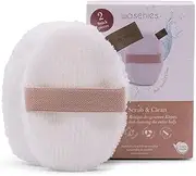 waschies Body Scrub & Clean, Washable Exfoliating Pads, Reusable, Deep Pore Cleaning and Exfoliating Only with Water, Skin-friendly, Set of 2, Made in Germany