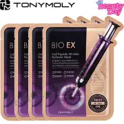 TONY MOLY Bio EX Cell Peptide Wrinkle Perfector Mask 30g Anti-Aging Mask Sheets