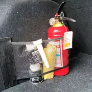 Elastic Mesh Car Trunk Organizer Fixing Bet Storage Bag Storage Fixed Mesh Black (for: Renault)