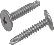 Countersunk Screws Self Tapping Screws30pcs M4.2 M4.8 Self Drilling Screw Round Thread Wafe Washer Head Self Tapping Screw Bolt 410 Stainless Steel,M4.8,M4.8(50mm (30pcs),M4.2)