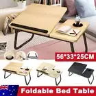 Foldable Laptop Stand Desk Table Tray Bed Study Portable Adjustable Wooden