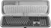 Geekria Keyboard Carrying Case, Compatible with Logitech MX Mechanical Wireless / MK955 / Signature Slim K950 / G413 SE, Hard Shell Travel Bag (Dark Gray)