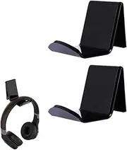 Shoyisenka 2 universal controller wall mounts - Acrylic gamepad hooks suitable for PS4/PS5/Xbox- Under-desktop storage rack (black)