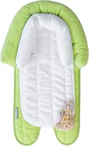 Babyhood Breathe Eze Micro Towel 2 in 1 Head Support, Lime/White
