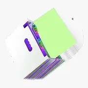 Changyeah Expanding File Folder,24 Pocket Accordion File Organizer, Expanding A4 Letter Size Paper File Folder, Document Organizer for Home, Office and Travel(White)