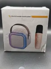 Mini Karaoke Machine for Kids Adults, Portable Bluetooth Speaker with Wireless