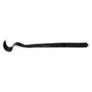 Berkley PowerBait Ribbon Tail Power Worms Soft Bait 4 In Black 15/Pk PBBPW4-BL