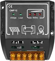 Xinyee 10A 12V/24V Solar Charge PWM Controller, Charging Regulator with Overload Protection
