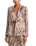 L'Agence Colin Double Breasted Silk Blazer
