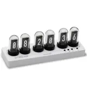 JoFomp Nixie Tube Clock Kit, IPS Color Screen Desk Digital Clock, Glow Tube N...