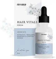 Nirvasa Hair Vitals Hair Growth Serum with 3% Redensyl, Procapil & Palmetto | Natural DHT Blocker for Hairfall Control & Growth | Fast Absorption, No Irritant & Non-Sticky | 50ml (Hair Serum)