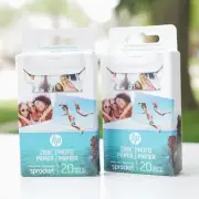 HP Sprocket Photo Paper For Sprocket 2x3" Photo Printers 2x Packs/20 Sheets NEW