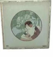 Vintage Hand Painted Needlepoint Canvas 1920’s Flapper 12x12