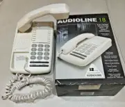 AUDIOLINE 18 Landline Telephone New Old Stock, Vintage Collectors Item