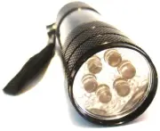 LED Flashlight Bright Torch Light Aluminun Body Lantern with Hand Strap New