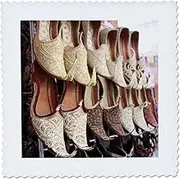 3dRose qs_164785_2 Aladdin Babouche Pointy Shoes from Morocco Photo by Rhonda Albom-Quilt Square, 6 by 6"