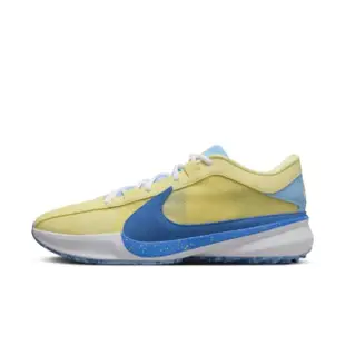 【NIKE 耐吉】籃球鞋 男鞋 運動鞋 包覆 緩震 ZOOM FREAK 5 EP 黃藍 DX4996-700(3B3480)