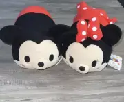 Disney Park~ Tsum Tsum Series Mickey and Minnie Mouse Set 12” Plush~NWT
