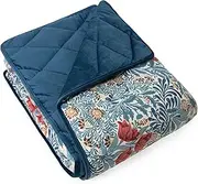 Rosewood x Morris & Co. Bower Berry Pet Blanket, Blue, 150cm x 100cm