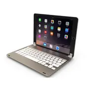 F17 For Ipad Pro 9.7 Inch and Ipad Air 2 and Ipad Air Adjustable Slot Magnetic Suction Bluetooth Keyboard With Sleep / Wake-Up Function(Gold)
