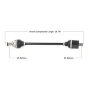 Tytaneum Heavy Duty Complete Axle Polaris RZR XP 4 Turbo/RZR XP Turbo 2020-2021